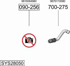 Bosal SYS28050 - Система выпуска ОГ autosila-amz.com