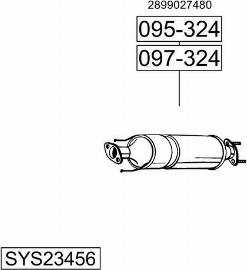 Bosal SYS23456 - Система выпуска ОГ autosila-amz.com