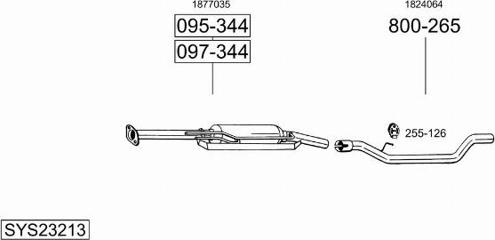 Bosal SYS23213 - Система выпуска ОГ autosila-amz.com