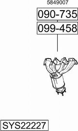 Bosal SYS22227 - Система выпуска ОГ autosila-amz.com