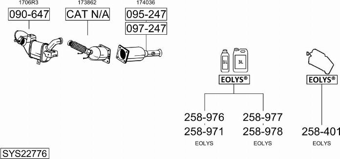 Bosal SYS22776 - Система выпуска ОГ autosila-amz.com