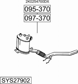 Bosal SYS27902 - Система выпуска ОГ autosila-amz.com