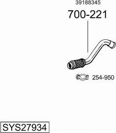 Bosal SYS27934 - Система выпуска ОГ autosila-amz.com