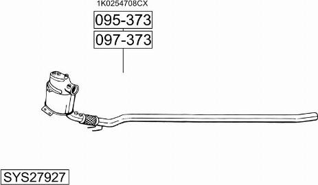 Bosal SYS27927 - Система выпуска ОГ autosila-amz.com