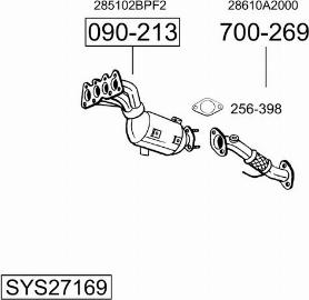 Bosal SYS27169 - Система выпуска ОГ autosila-amz.com