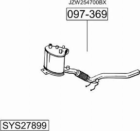 Bosal SYS27899 - Система выпуска ОГ autosila-amz.com