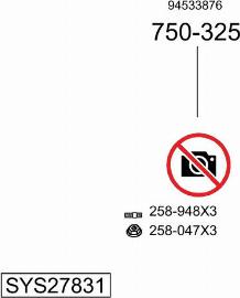 Bosal SYS27831 - Система выпуска ОГ autosila-amz.com