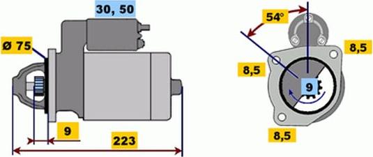 BOSCH 9 000 333 104 - Стартер autosila-amz.com