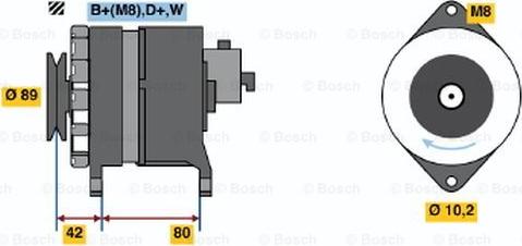 BOSCH 9 120 144 609 - Генератор autosila-amz.com