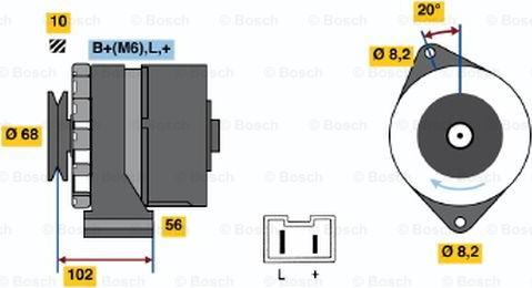 BOSCH 9 120 144 278 - Генератор autosila-amz.com