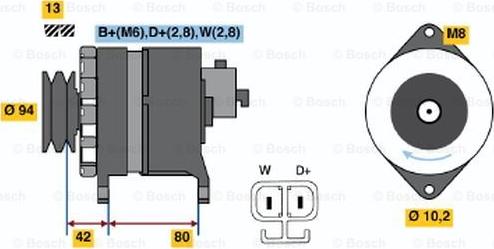 BOSCH 9 120 334 643 - Генератор autosila-amz.com