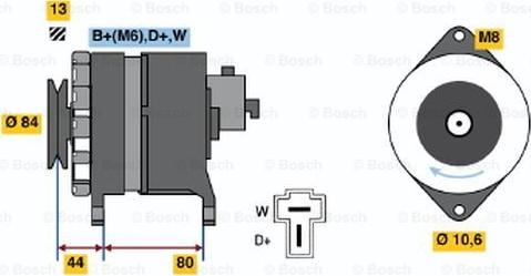 BOSCH 9 120 334 634 - Генератор autosila-amz.com