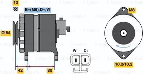 BOSCH 6 033 GB4 021 - Генератор autosila-amz.com