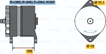 BOSCH 6 033 GB3 020 - Генератор autosila-amz.com