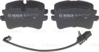 BOSCH 0 986 494 916 - Тормозные колодки, дисковые, комплект autosila-amz.com