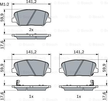 BOSCH 0 986 494 979 - Тормозные колодки, дисковые, комплект autosila-amz.com