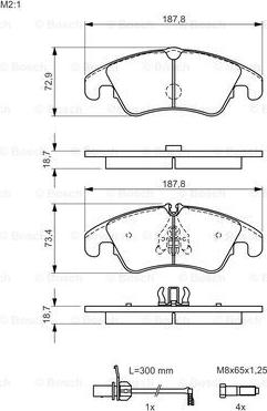 BOSCH 0 986 494 456 - 0 986 494 456 колодки дисковые передние!\ Audi A6/quattro/A7 Sportback 2.8FSI/2.0TDI/3.0TDI 10> autosila-amz.com