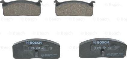 BOSCH 0 986 494 457 - Тормозные колодки, дисковые, комплект autosila-amz.com