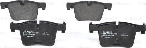 BOSCH 0 986 494 487 - Колодки торм.пер. BMW 1 (F20,F21) 125/d 08/11->/ 3 (F30,F31,F34,F35,F80) 320-330/d 10/11->/ X3 (F25) autosila-amz.com