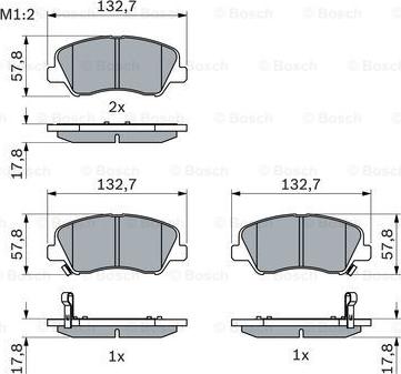 BOSCH 0 986 494 563 - Тормозные колодки, дисковые, комплект autosila-amz.com