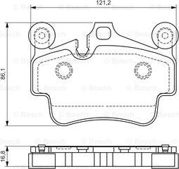 BOSCH 0 986 494 567 - Тормозные колодки, дисковые, комплект autosila-amz.com