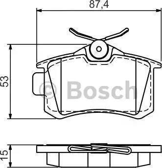 BOSCH F 03B 150 217 - Тормозные колодки, дисковые, комплект autosila-amz.com