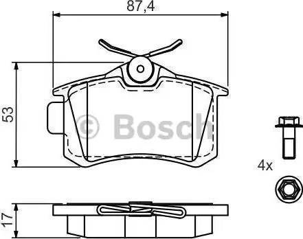 Remsa 0263.15 - Колодки тормозные дисковые задн. VW Golf II/III/Passat 1.6-2.8/1.9TDi 88-99 autosila-amz.com