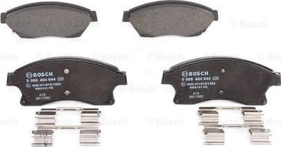 BOSCH 0 986 494 644 - Колодка торм перед Chevrolet Cruze, Opel Astra J R15 148x60 (Z13301207) ZOMMER autosila-amz.com