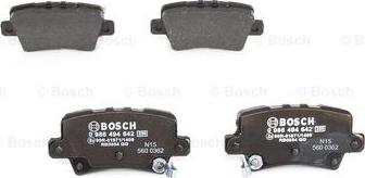 BOSCH 0 986 494 642 - INTERCARS Дисковые тормозные колодки, комплект (D78DC7) autosila-amz.com