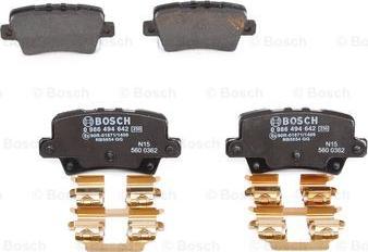 BOSCH 0 986 494 642 - INTERCARS Дисковые тормозные колодки, комплект (D78DC7) autosila-amz.com