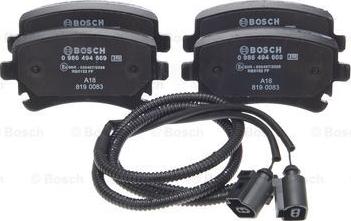 BOSCH 0 986 494 669 - Тормозные колодки, дисковые, комплект autosila-amz.com