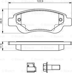 BOSCH 0 986 494 606 - Тормозные колодки, дисковые, комплект autosila-amz.com