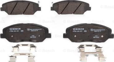 BOSCH 0 986 494 631 - Тормозные колодки, дисковые, комплект autosila-amz.com