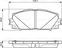 BOSCH 0 986 494 670 - Тормозные колодки, дисковые, комплект autosila-amz.com