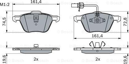 BOSCH 0 986 494 035 - Колодки торм VW Sharan, Ford Galaxy autosila-amz.com