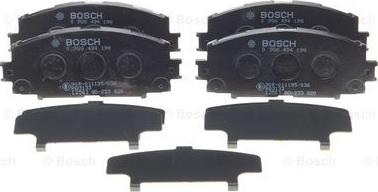 BOSCH 0 986 494 198 - Тормозные колодки, дисковые, комплект autosila-amz.com