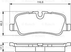 BOSCH 0 986 494 148 - Колодки торм диск Range Rover III, Discovery III, IV autosila-amz.com