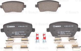 BOSCH 0 986 494 160 - Тормозные колодки, дисковые, комплект autosila-amz.com