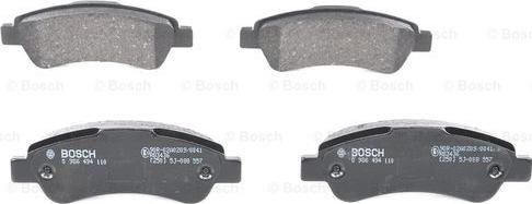 BOSCH 0 986 494 110 - Тормозные колодки, дисковые, комплект autosila-amz.com