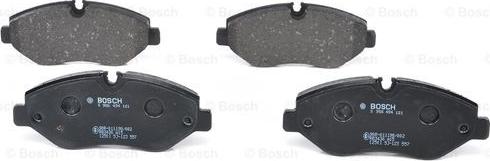 BOSCH 0 986 494 121 - Тормозные колодки, дисковые, комплект autosila-amz.com