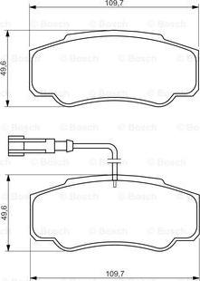 BOSCH 0 986 494 391 - Тормозные колодки, дисковые, комплект autosila-amz.com