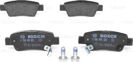 BOSCH 0 986 494 329 - Тормозные колодки, дисковые, комплект autosila-amz.com