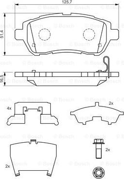 BOSCH 0 986 494 320 - Тормозные колодки, дисковые, комплект autosila-amz.com