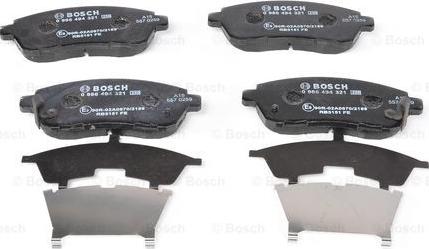 BOSCH 0 986 494 321 - 0 986 494 321 колодки дисковые! передние\ Daihatsu Materia 1.3/1.5 05> autosila-amz.com