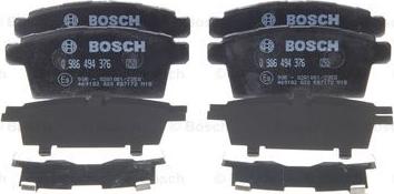 BOSCH 0 986 494 376 - Тормозные колодки, дисковые, комплект autosila-amz.com