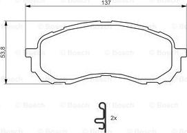 BOSCH 0 986 494 373 - Тормозные колодки, дисковые, комплект autosila-amz.com