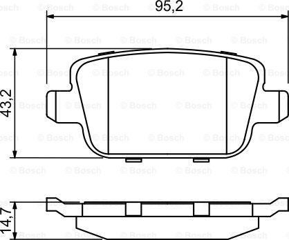 BOSCH 0 986 494 247 - Колодки торм задн Ford Mondeo IV Galaxy Kuga S-MAX Volvo XC70 II V70 III S autosila-amz.com