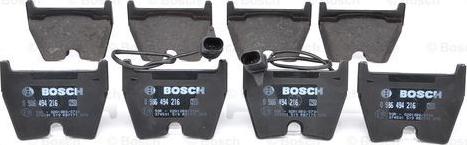 BOSCH 0 986 494 216 - Тормозные колодки, дисковые, комплект autosila-amz.com