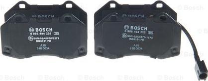 BOSCH 0 986 494 228 - Тормозные колодки, дисковые, комплект autosila-amz.com