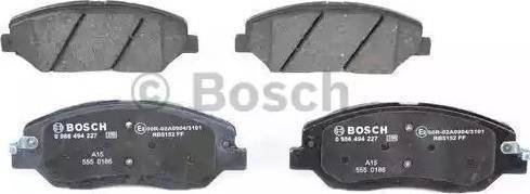 BOSCH 0 986 AB1 280 - Тормозные колодки, дисковые, комплект autosila-amz.com